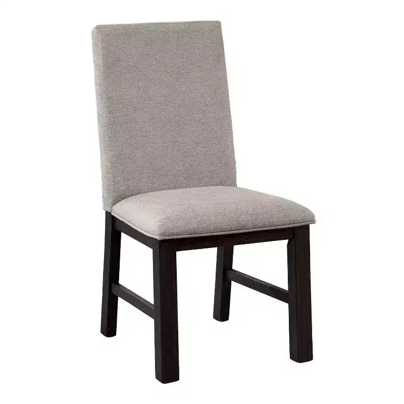 : Ensemble de salle à manger transitionnel Inside + Out Brightpeak 7 pièces noir/gris antique