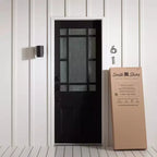 Commode double à 6 tiroirs Fynn en chêne gris : Panneaux de particules stratifiés, garantie de 5 ans, dispositif anti-basculement