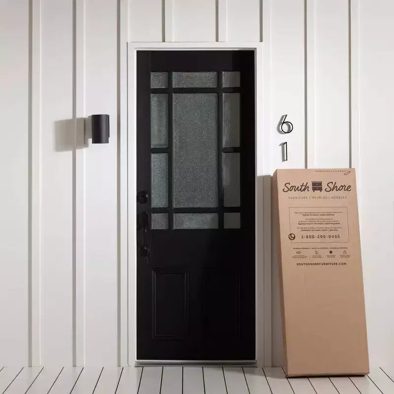 Commode double à 6 tiroirs Fynn en chêne gris : Panneaux de particules stratifiés, garantie de 5 ans, dispositif anti-basculement