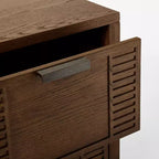 Meuble de rangement pour médias Dosinia à 4 tiroirs brun - conçu avec Studio McGee
