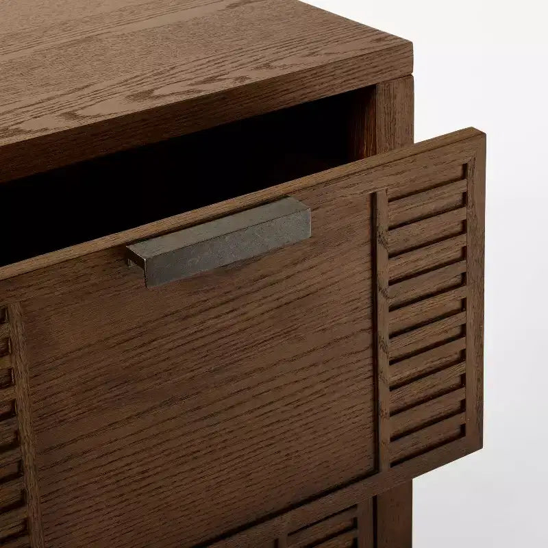 Meuble de rangement pour médias Dosinia à 4 tiroirs brun - conçu avec Studio McGee