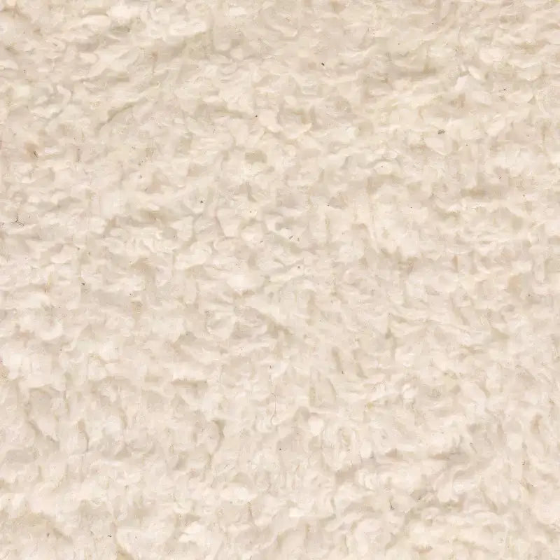 Pouf carré en velours de coton avec passepoil crème : Repose-pieds rembourré, base en pin, capacité de 150 kg