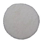 Pouf carré en velours de coton avec passepoil crème : Repose-pieds rembourré, base en pin, capacité de 150 kg