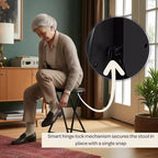 Tabouret pliant sans dossier de 45,7 cm avec capacité de 102 kg