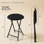Tabouret pliant sans dossier de 45,7 cm avec capacité de 102 kg