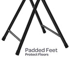 Tabouret pliant sans dossier de 45,7 cm avec capacité de 102 kg
