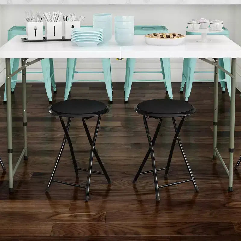 Tabouret pliant sans dossier de 45,7 cm avec capacité de 102 kg