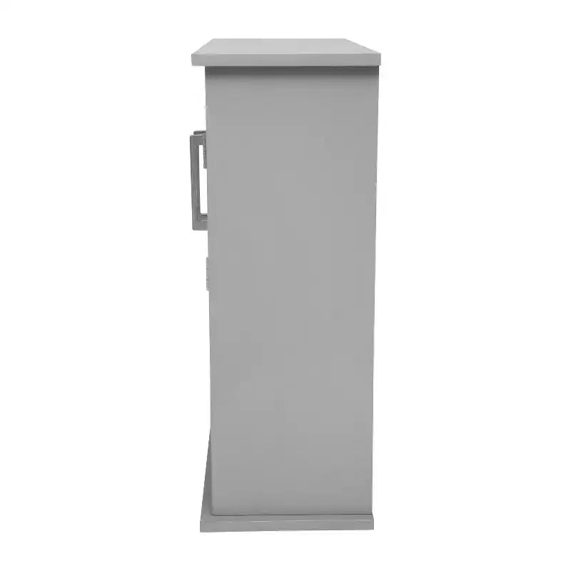 Armoire de toilette murale Vega avec portes à fermeture magnétique, étagère réglable et étagère inférieure ouverte