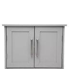 Armoire de toilette murale Vega avec portes à fermeture magnétique, étagère réglable et étagère inférieure ouverte