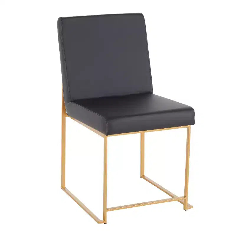 Lot de 2 chaises de salle à manger Fuji à dossier haut -