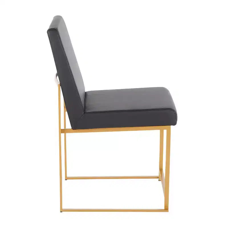 Lot de 2 chaises de salle à manger Fuji à dossier haut -