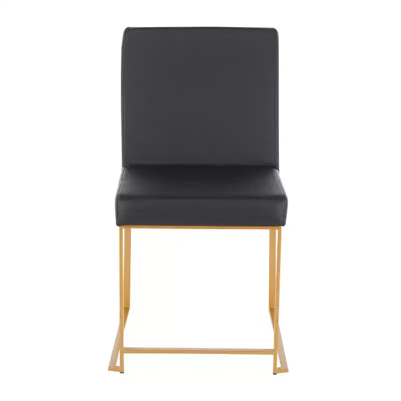 Lot de 2 chaises de salle à manger Fuji à dossier haut -