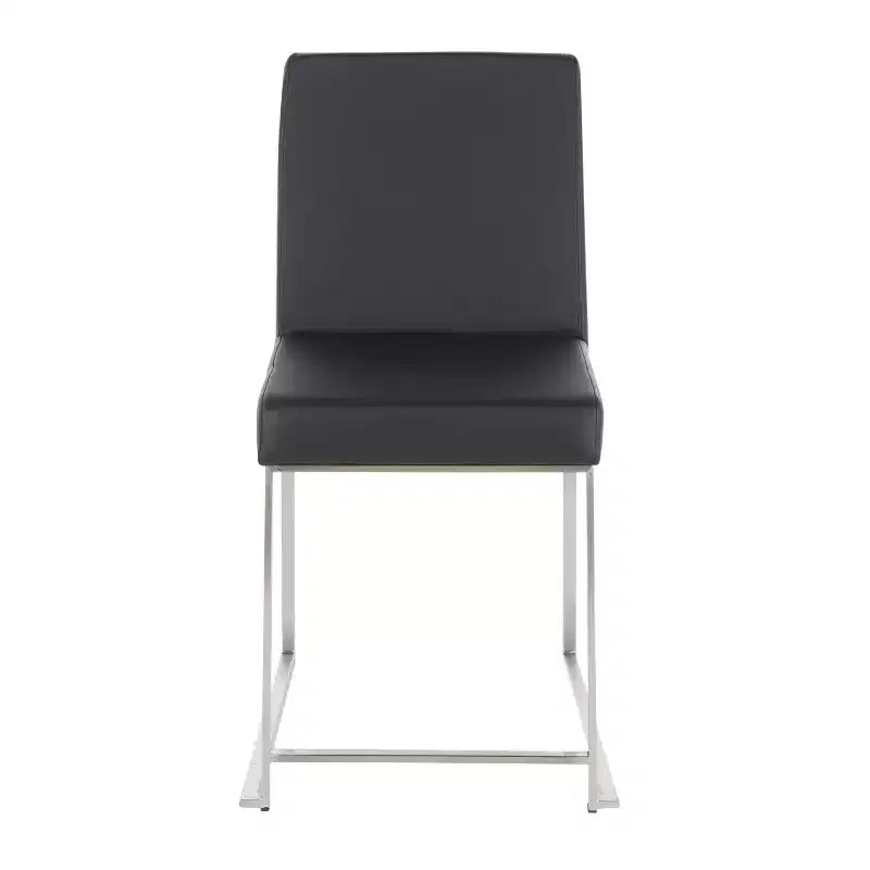 Lot de 2 chaises de salle à manger Fuji à dossier haut -