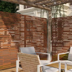 Écran d'intimité extérieur en métal, autoportant, décoratif pour patio