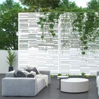 Écran d'intimité extérieur en métal, autoportant, décoratif pour patio
