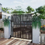 Écran d'intimité extérieur en métal, autoportant, décoratif pour patio
