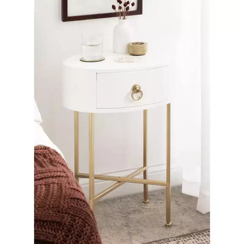 Table d'appoint ovale Decklyn Glam de Kate and Laurel