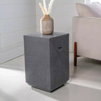 Adrian 20,75 Table d'appoint carrée minimaliste contemporaine intérieure/extérieure