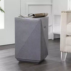 Adrian 20,75 Table d'appoint carrée minimaliste contemporaine intérieure/extérieure