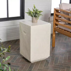 Adrian 20,75 Table d'appoint carrée minimaliste contemporaine intérieure/extérieure