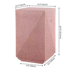 Adrian 20,75 Table d'appoint carrée minimaliste contemporaine intérieure/extérieure