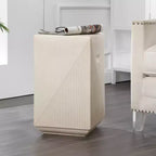 Adrian 20,75 Table d'appoint carrée minimaliste contemporaine intérieure/extérieure