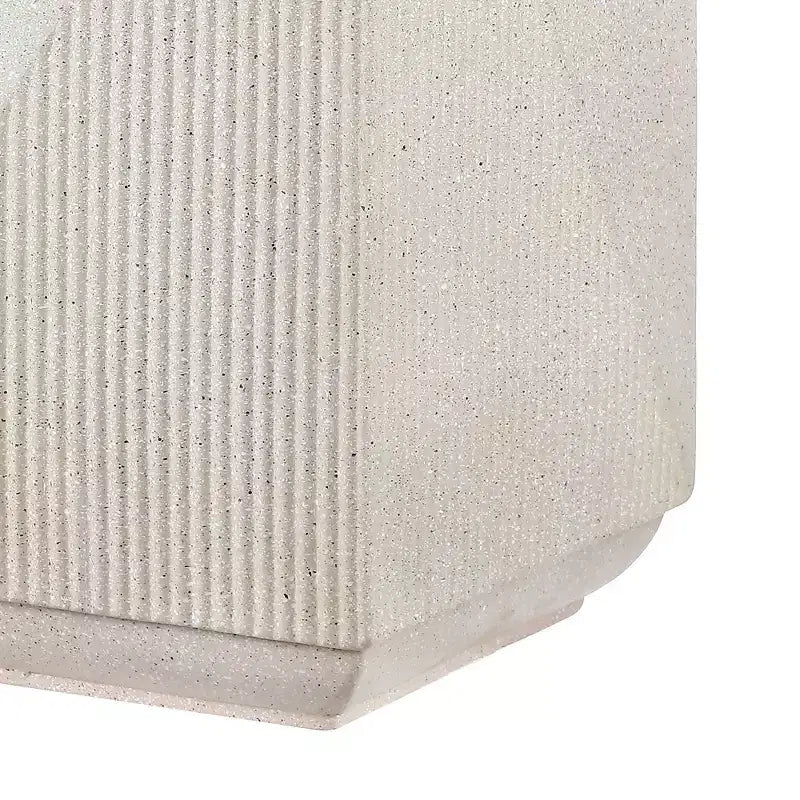 Adrian 20,75 Table d'appoint carrée minimaliste contemporaine intérieure/extérieure