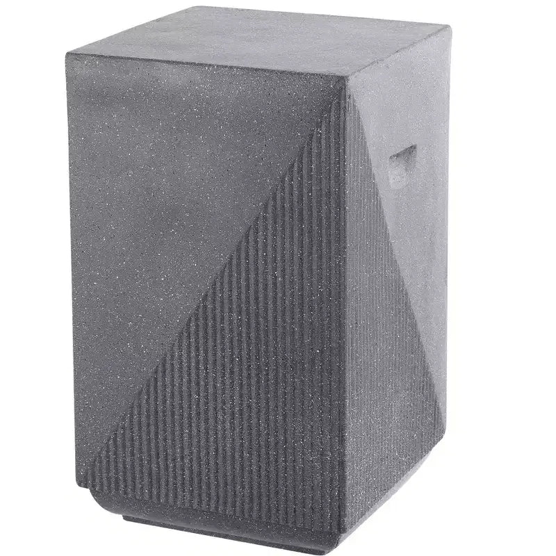 Adrian 20.75 Contemporary Minimalist Square Indoor/Outdoor Accent Table