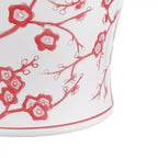 Tabouret de jardin/table d'appoint en céramique Fleur de cerisier 17,7