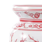 Tabouret de jardin/table d'appoint en céramique Fleur de cerisier 17,7