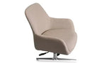 Chaise de bureau Mid-Century, supporte jusqu'à 125 kg, hauteur d'assise de 48 à 56,5 cm, assise crème, dossier crème