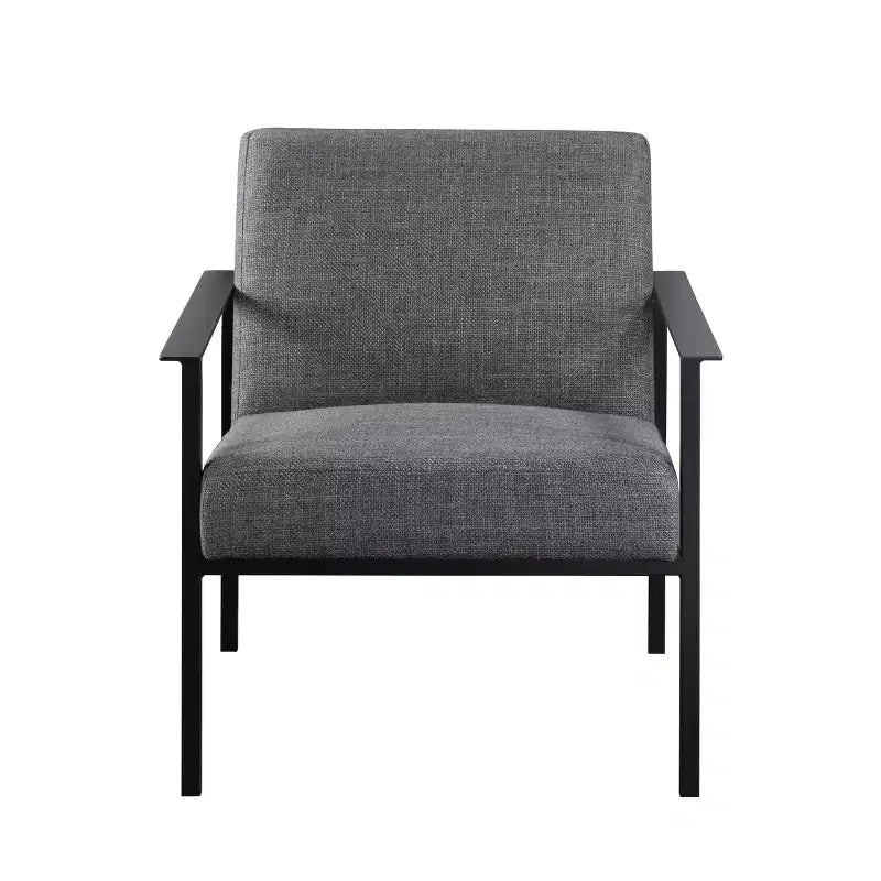 Fauteuil Milano avec accents métalliques