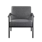 Fauteuil Milano avec accents métalliques
