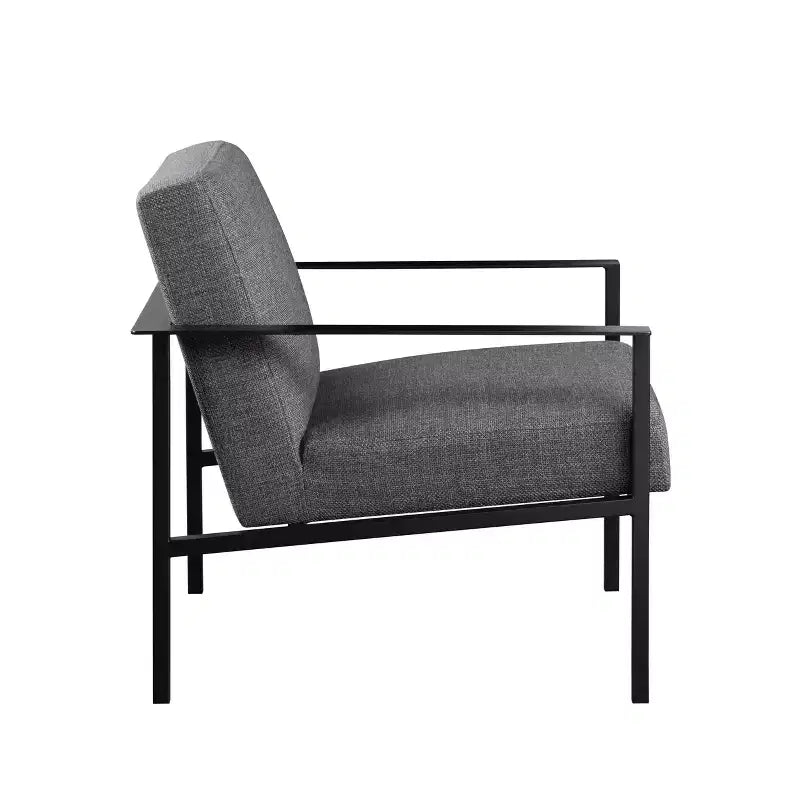 Fauteuil Milano avec accents métalliques
