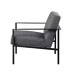 Fauteuil Milano avec accents métalliques