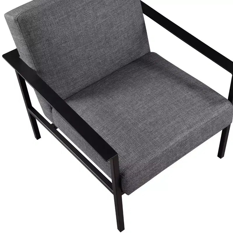 Fauteuil Milano avec accents métalliques