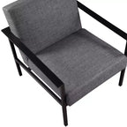 Fauteuil Milano avec accents métalliques