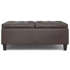 Pouf de rangement table basse carrée Elliot