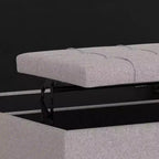 Pouf de rangement table basse carrée Elliot