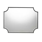 Miroir Mural d'Accent en Métal Finition Noir Moderne Parcenet