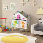 Étagère bibliothèque maison de poupée pour enfants Organiseur de rangement de livres et jouets pour tout-petits Cadeau idéal