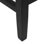 Tabouret de comptoir de 24 po avec siège rembourré en forme de selle (ensemble de 2), noir/gris