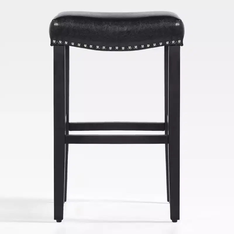 WestinTrends Upholstered Saddle Seat Barstool and Counter Stool