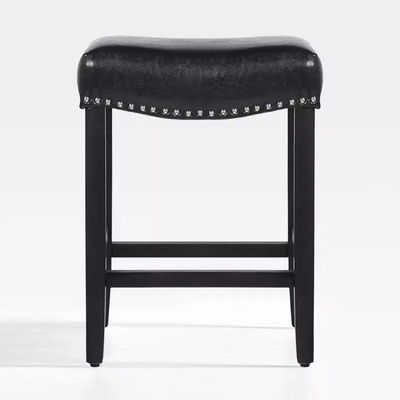 Tabouret de bar et tabouret de comptoir avec assise en selle rembourrée