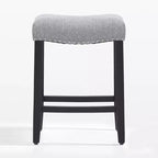 Tabouret de bar et tabouret de comptoir avec assise en selle rembourrée
