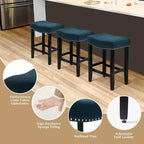 Tabouret de bar et tabouret de comptoir avec assise en selle rembourrée