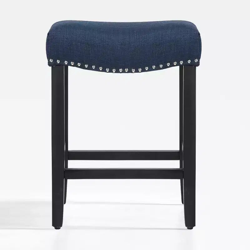 Tabouret de bar et tabouret de comptoir avec assise en selle rembourrée