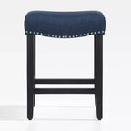 Tabouret de bar et tabouret de comptoir avec assise en selle rembourrée
