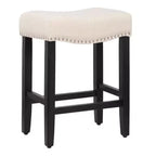 Tabouret de bar et tabouret de comptoir avec assise en selle rembourrée