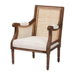 Fauteuil d'appoint Desmond en tissu et bois bali & pari